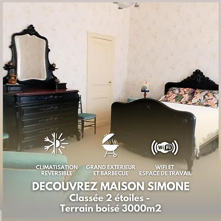 Holiday home Grande Maison Simone-climatisation-parking-terrain